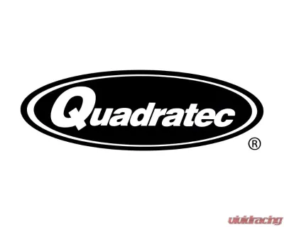 Quadratec 3x9" Oval Logo Vinyl Decals Black - 90017 102
